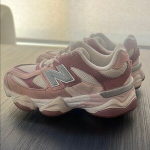 New Balance Pink and White Sneakers